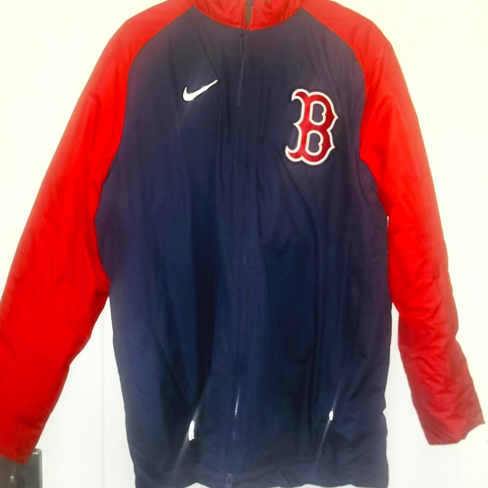 Nike Red and Blue Boston Red Sox Jacket